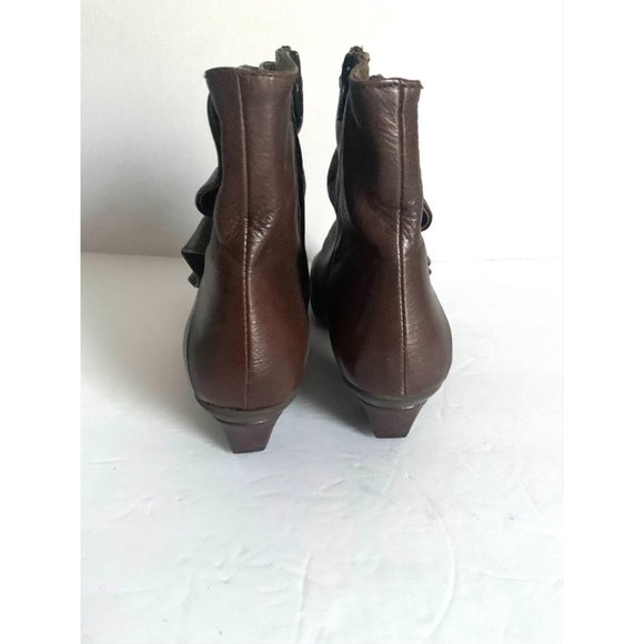 Web Shoemakers brown leather booties 39 - Picture 4 of 5